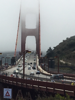 San Francisco - Foggy red