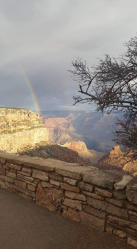 Arizona - Rainbow boven de Grand canyon