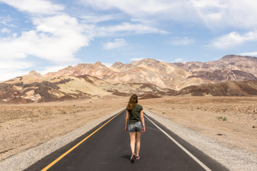Death Valley National Park - a long way to go