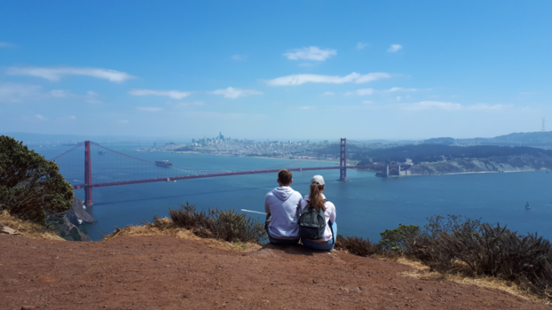 San Francisco - Dat je je kinderen dit uitzicht kunt geven is fantastisch.