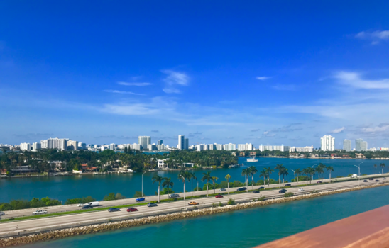 Miami - Miami from the deck of a cruise ship