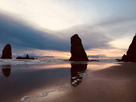 Oregon - Oregon coast sunset