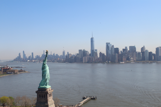 New York - Lady Liberty is looking over New York