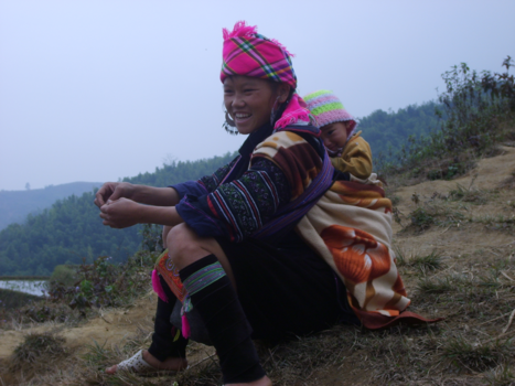 Columbia - moeder met kindje. Noord-Vietnam