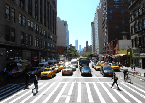 New York - Waiting for the green light