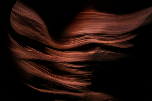 Antelope Canyon - Een gezicht in de muur met juiste lichtinval