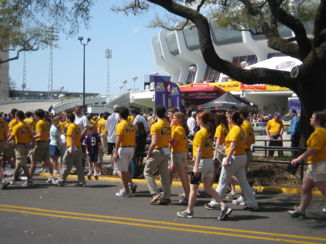 Louisiana - Voorafgaand aan een football wedstrijd
