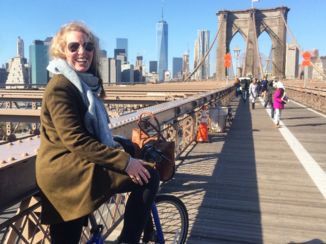 New York - Met de CityBike op de Brooklyn Bridge