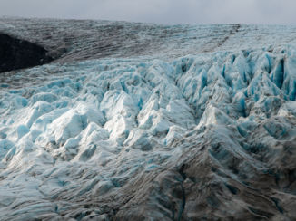 Alaska - Exit gletcher. Barack Obama heeft nog niet zo lang geleden aan de uitloop gestaan :-)