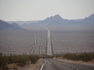 Amerika - Twentynine Palms Highway Joshua Tree richting Phoenix