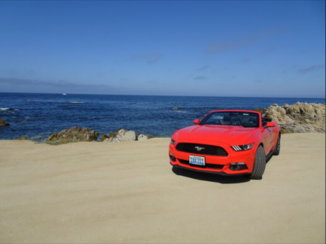 Amerika - Orange mustang