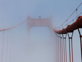 Amerika - Golden Gate bridge - seefog