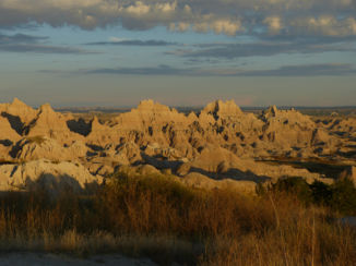 South Dakota - Badlands NP zonsondergang
