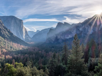 Amerika - The tunnel view, Yosemite NP