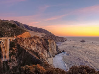 Amerika - Highway 1 in Big Sur area