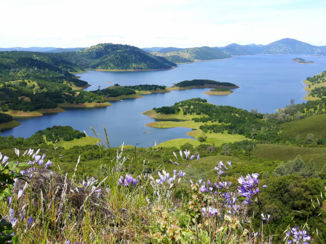 California - Uitzicht vanaf Tabletop Mountain, Sonora, Californie