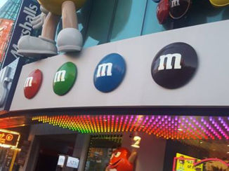 Las Vegas - m&m shop in hartje Las vegas