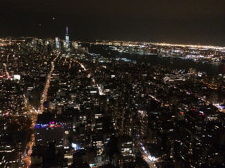 New York - Night sky line