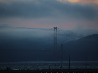 San Francisco - Golden Gate in de avond