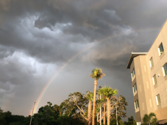 Florida - Lightning, sunshine, rain and a rainbow; all in one