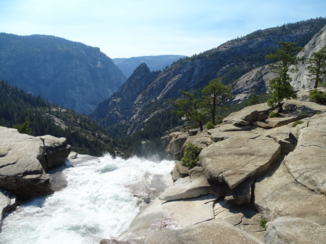 Yosemite National Park - Boven aan de waterval
