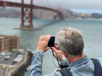 Amerika - Een foto van een foto! Prachtige zeemist