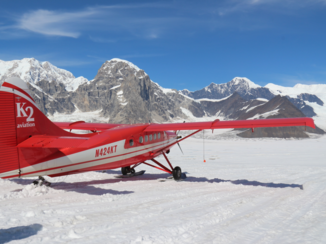 Alaska - Gletsjer landing op Mount Denali